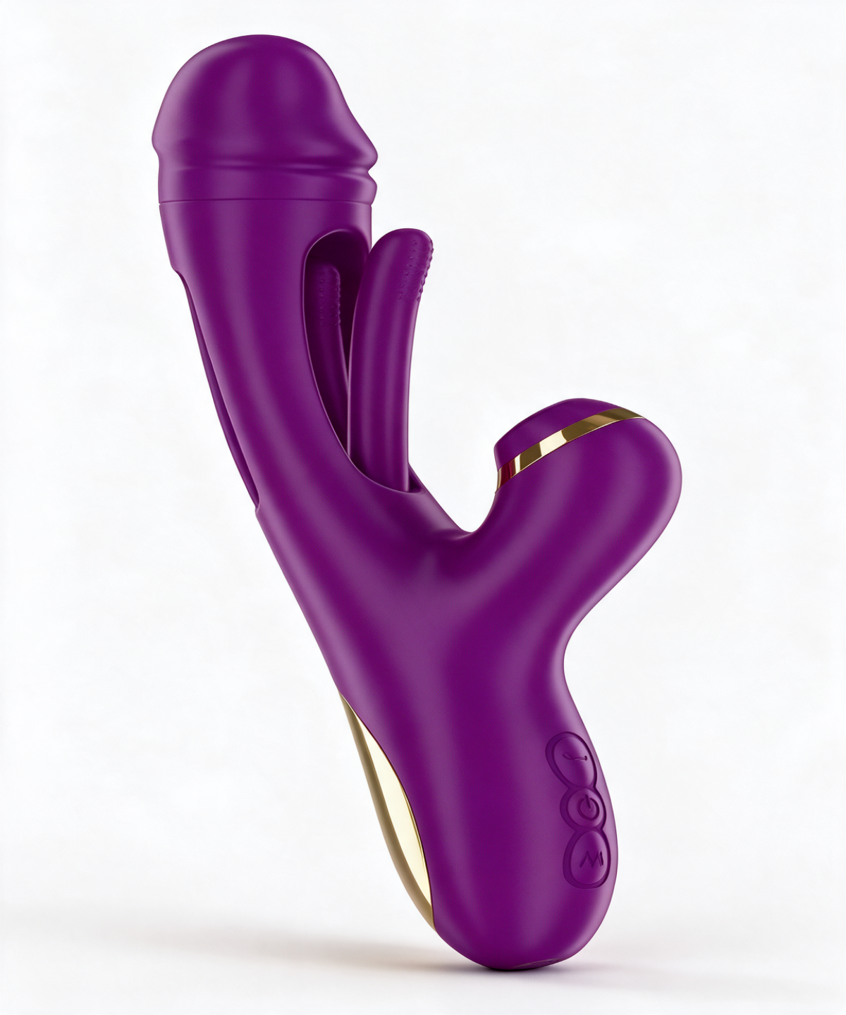 Ateneo vibrador multifunción con lengua oscilante y succionador de Intense