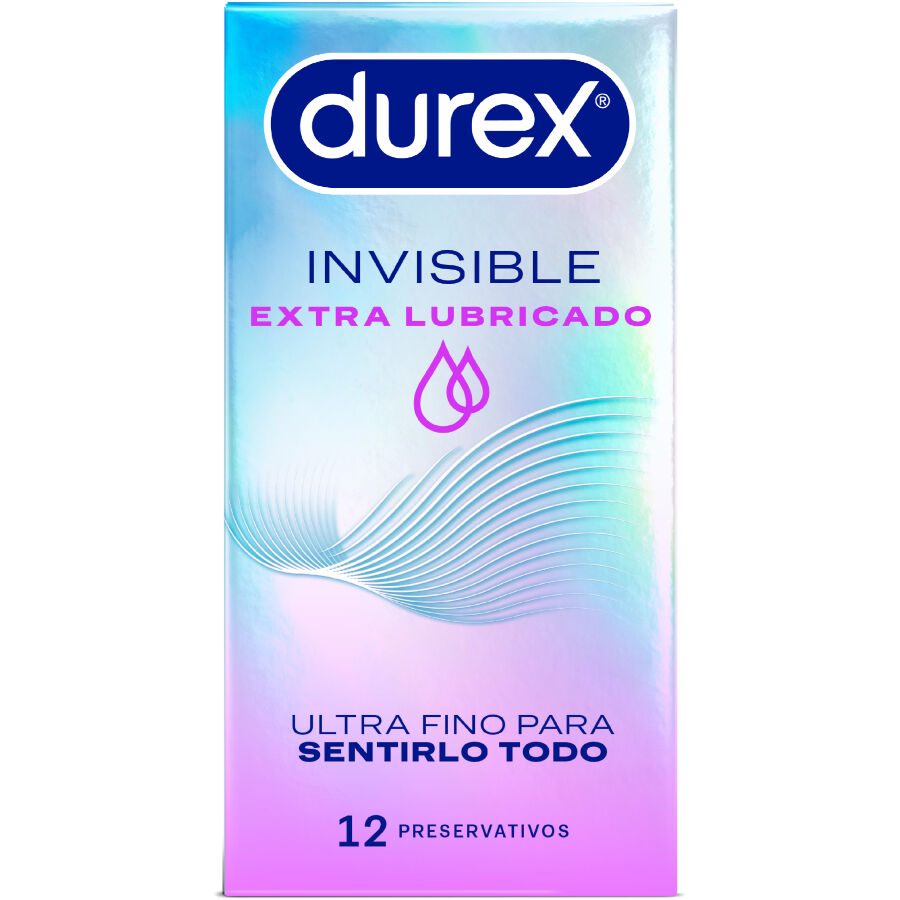Preservativos Invisible extra lubricado 12 unidades de Durex