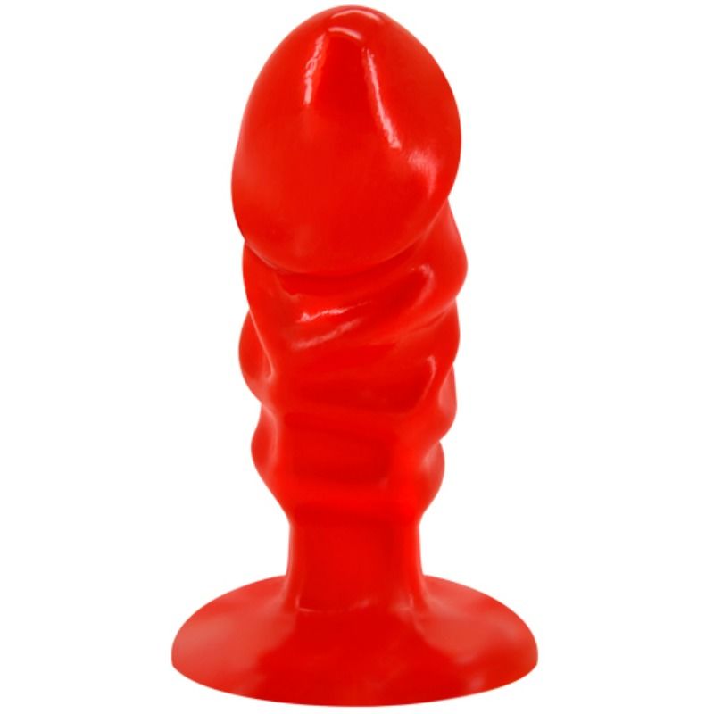 Plug anal unisex con ventosa rojo de Baile