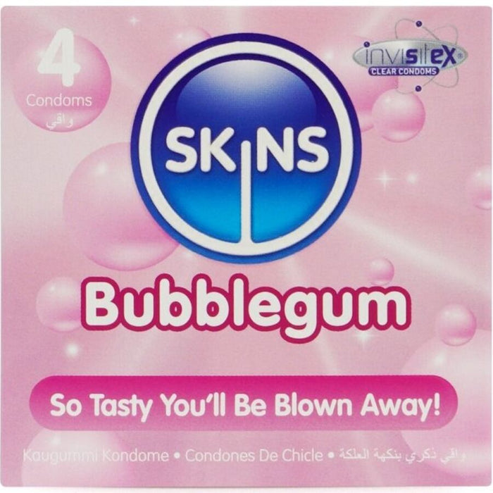 Preservativos premium sabor chicle pack 4